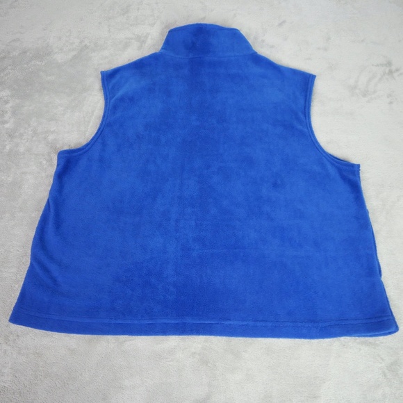 Team USA USOC Royal Blue Fleece Vest Men's Large Full Zip Embroidered Outdoor - Picture 5 of 12